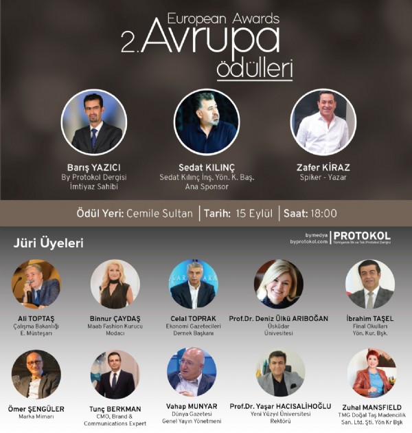 BY Protokol Dergisi, 2. Avrupa Ödül törenine hazırlanıyor